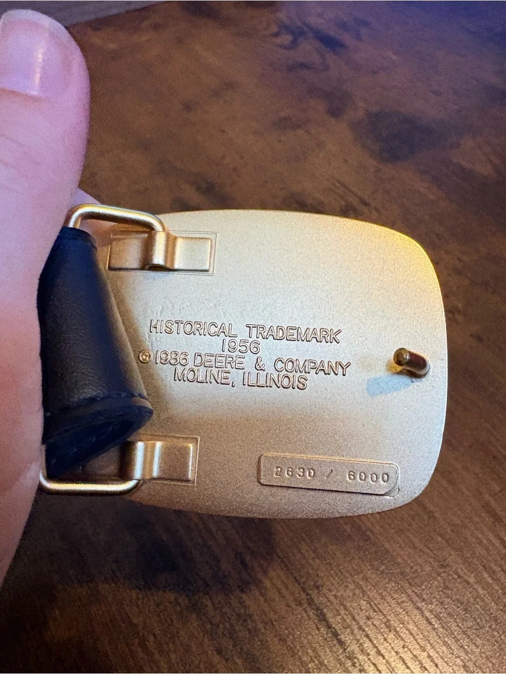 1986 Limited Edition Gold Plated John Deere Belt
